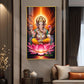 Lord Ganpati Ji Glass Finish Vertical Wall Art