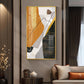 Noir Elegance Glass Finish Vertical Wall Art