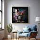 Botanical Beauty Glass Finish Square Wall Art