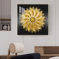 Grand Floral Glass Finish Square Wall Art
