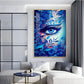 Floral Vision Glass Finish Vertical Wall Art