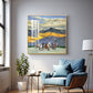 Horses in Motion Glass Finish Square Wall Art