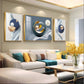 Serenity in Color Glass Finish Wall Art (Set Of 3)