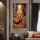 Goddess Maa Durga Glass Finish Vertical Wall Art