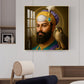 Waheguru Ji Glass Finish Square Wall Art