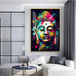 Colorful Enlightenment Glass Finish Vertical Wall Art