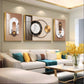 Brownstone Glamour Glass Finish Wall Art (Set Of 3)