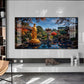 Buddha Statue In Historic Glass Finish Horizontal Wall Art