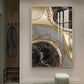 Majestic Fusion Glass Finish Vertical Wall Art