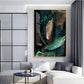 Whimsical Wings Glass Finish Vertical Wall Art
