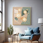 Petal Palette Glass Finish Square Wall Art