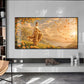 Gudiance Of Light Buddha Glass Finish Horizontal Wall Art