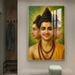 Sri Dattatreya Swami Glass Finish Vertical Wall Art