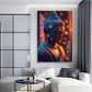 Buddha Radiant Tranquility Glass Finish Vertical Wall Art