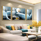 Snowy Haven Glass Finish Wall Art (Set Of 3)