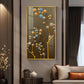 Blossom Mural Glass Finish Vertical Wall Art