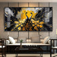 Beautiful Two Mayura Glass Finish Horizontal Wall Art