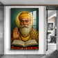 Sikh Guru Nanak Dev Ji Glass Finish Vertical Wall Art