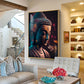 Buddha Serenity Sculpture Glass Finish Vertical Wall Art