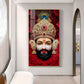 Shyam Baba Glass Finish Vertical Wall Art