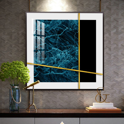 Celestial Fusion Glass Finish Square Wall Art