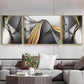Reflective Art Glass Finish Wall Art (Set Of 3)