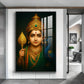 Colorful Kartikey Glass Finish Vertical Wall Art