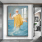 Hands of Harmony Glass Finish Vertical Wall Art