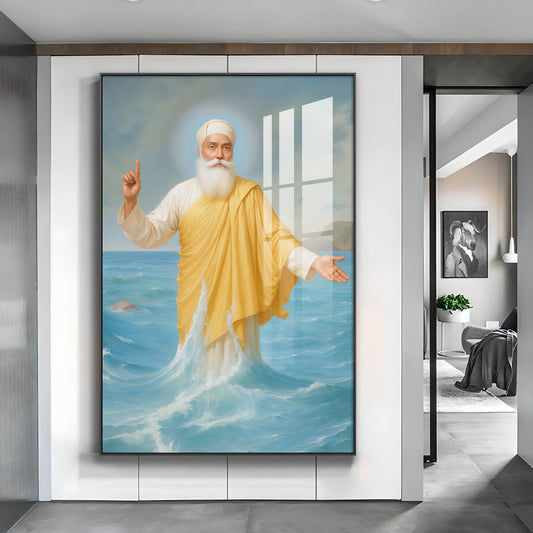 Hands of Harmony Glass Finish Vertical Wall Art