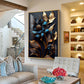 Twilight Garden Glass Finish Vertical Wall Art