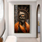 Chhatrapati Shivaji Maharaj Ji Glass Finish Vertical Wall Art