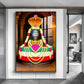 Shiva Lingam Glass Finish Vertical Wall Art