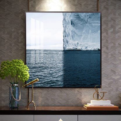 Glacial Dreamscape Glass Finish Square Wall Art