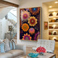 Garden of Dreams Glass Finish Vertical Wall Art