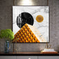 Luxe Sphere Glass Finish Square Wall Art