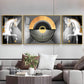 White Horse Harmony Glass Finish Wall Art (Set Of 3)