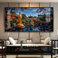 Buddha Statue In Historic Glass Finish Horizontal Wall Art