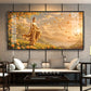 Gudiance Of Light Buddha Glass Finish Horizontal Wall Art