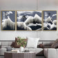 Alpine Dreamscape Glass Finish Wall Art (Set Of 3)