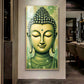 Budha Surreal portrayal Glass Finish Vertical Wall Art