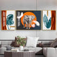 Alpha Aura Glass Finish Wall Art (Set Of 3)