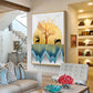 Mountain Whispers Glass Finish Vertical Wall Art