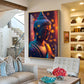 Buddha Radiant Tranquility Glass Finish Vertical Wall Art