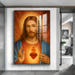 Father Lord Jesus Glass Finish Vertical Wall Art