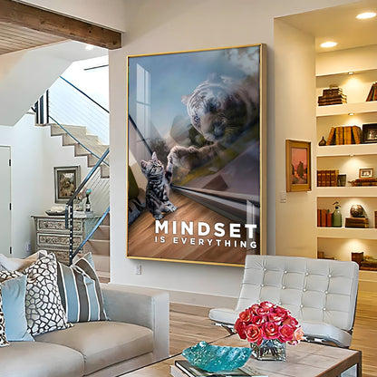 Prospective Matter Mindset Glass Finish Vertical Wall Art