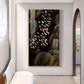 Luminescent Flight Glass Finish Vertical Wall Art