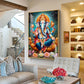 Ganesha's Blessing Glass Finish Vertical Wall Art