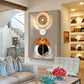 Circle of Modernity Glass Finish Vertical Wall Art