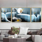 Snowy Haven Glass Finish Wall Art (Set Of 3)