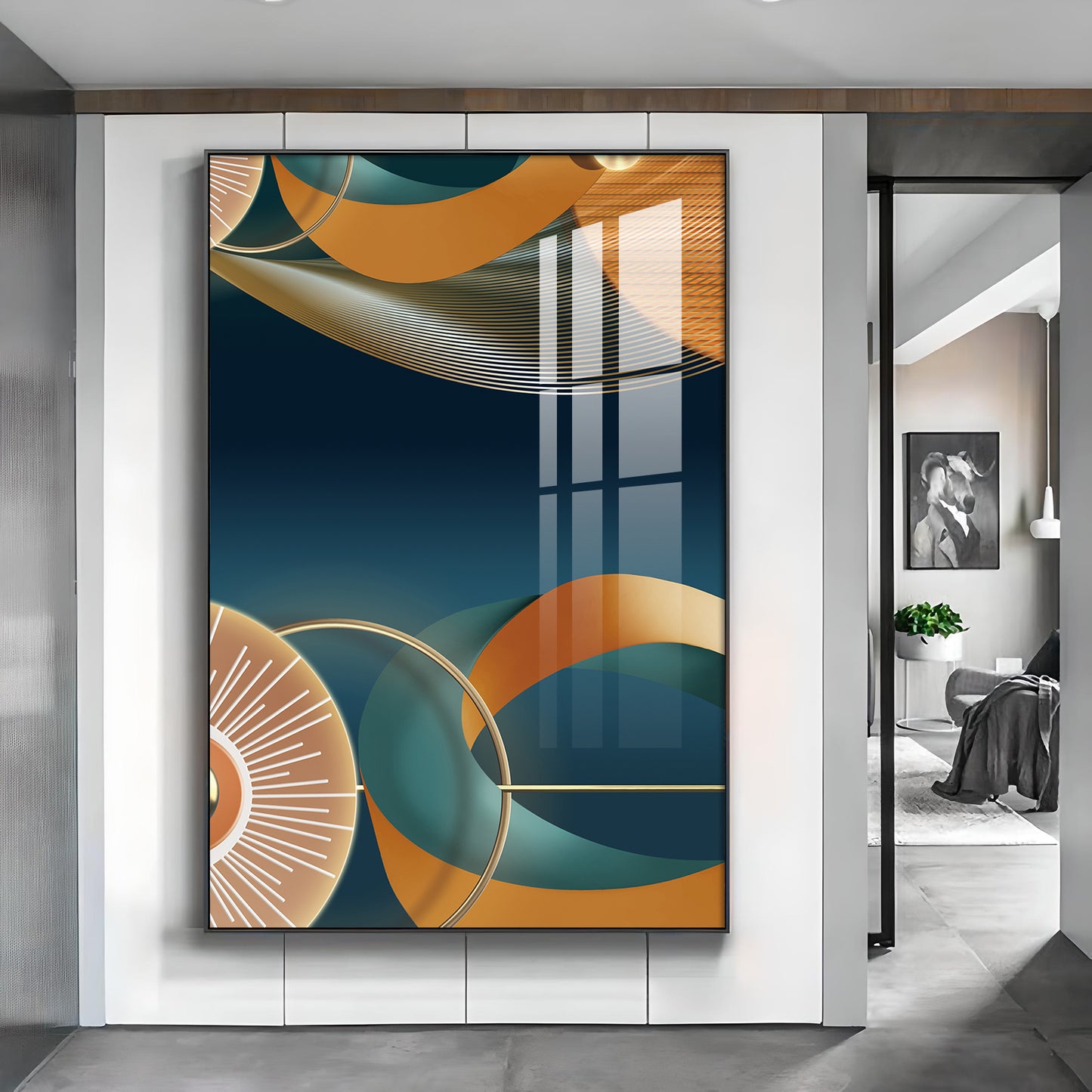 Vivid Impressions Glass Finish Vertical Wall Art